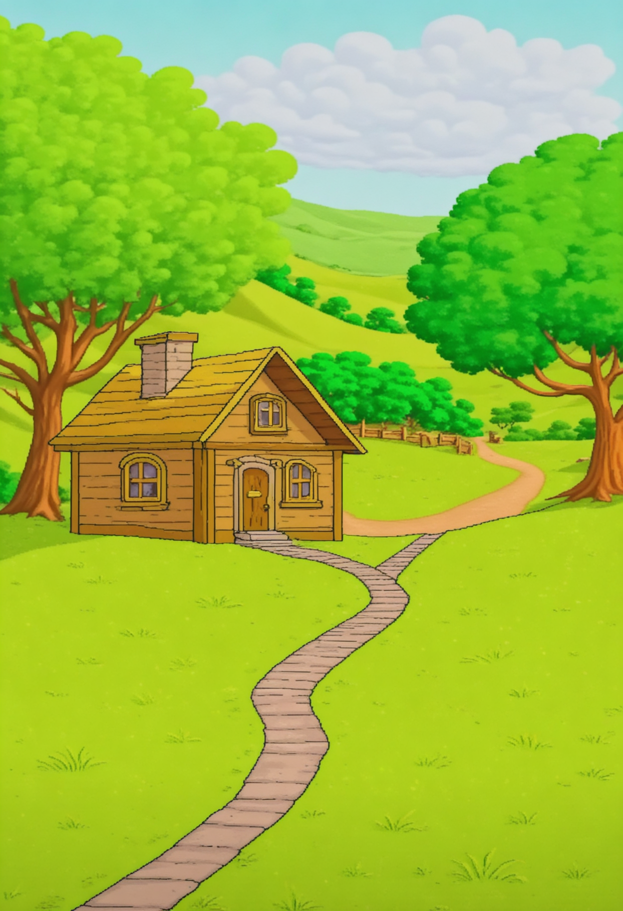 1652-cdistyle, scenery, house, trees, grass-OfficialStableDiffusionhassakuXLIllustr-3537613.png